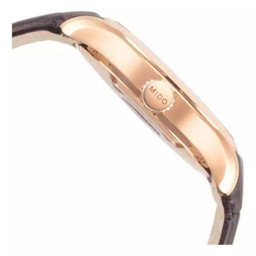 Mido Belluna Automatic 42.5mm Brown Dial Rose-gold PVD