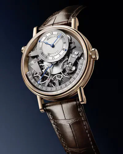 Breguet Tradition Quantieme Retrograde Automatic 40mm, Silver Dial, 18k Rose Gold on Brown Alligator Strap