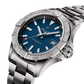 Avenger Automatic 42 Blue Dial on stainless steel bracelet with red tipped second hand. Side Image. 