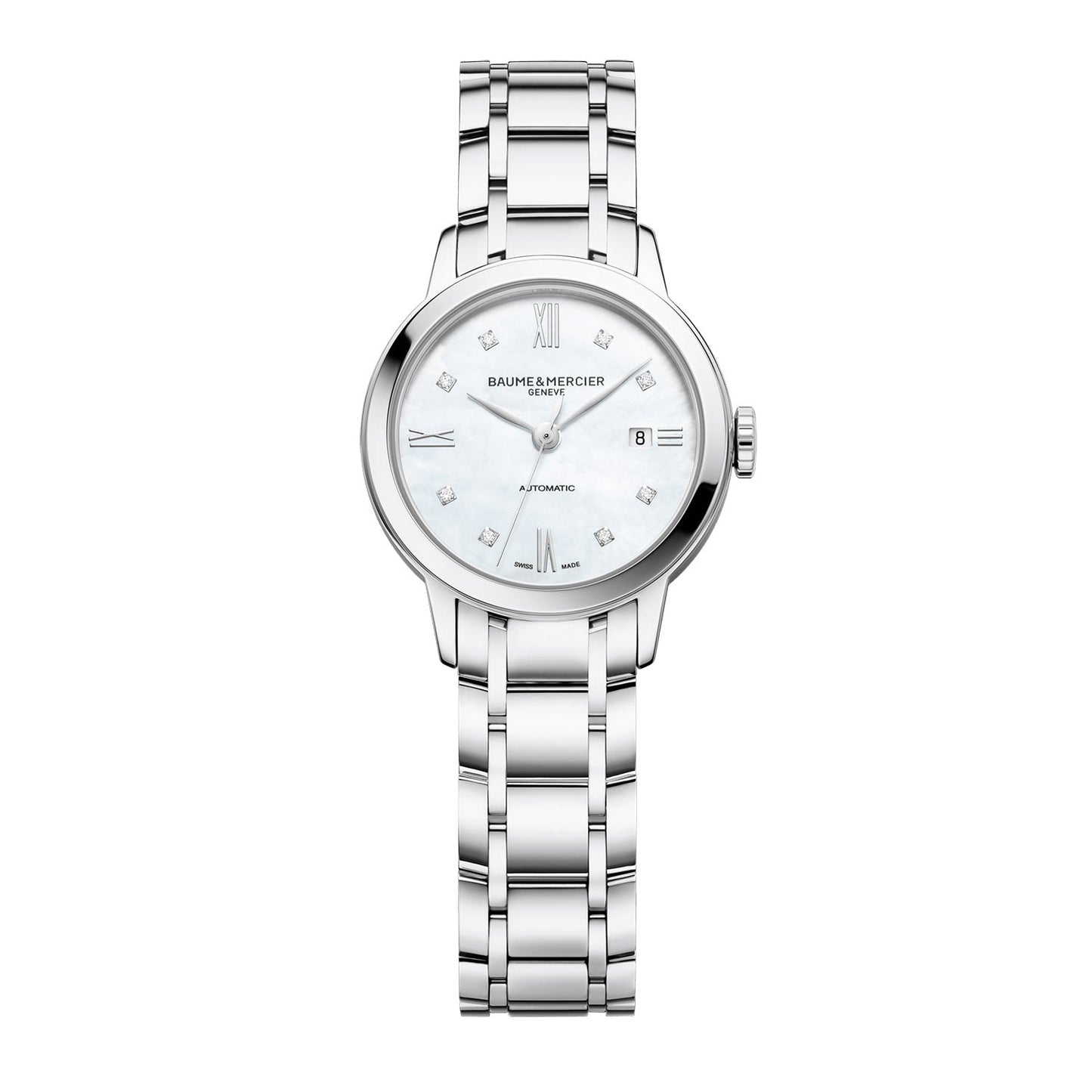 Baume & Mercier Classima Automatic, Date, Diamond Set Women's Watch 27mm